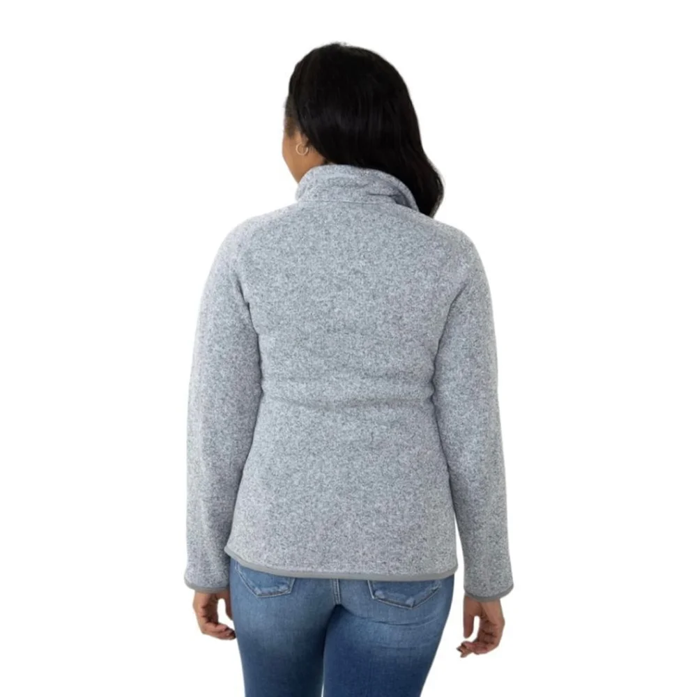 Patagonia Quarter Zip Pullover Better Sweater Fleece Women's sz S in White Birch